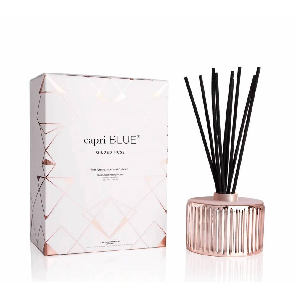 NEW CAPRI BLUE fragranced reed diffuser in pink